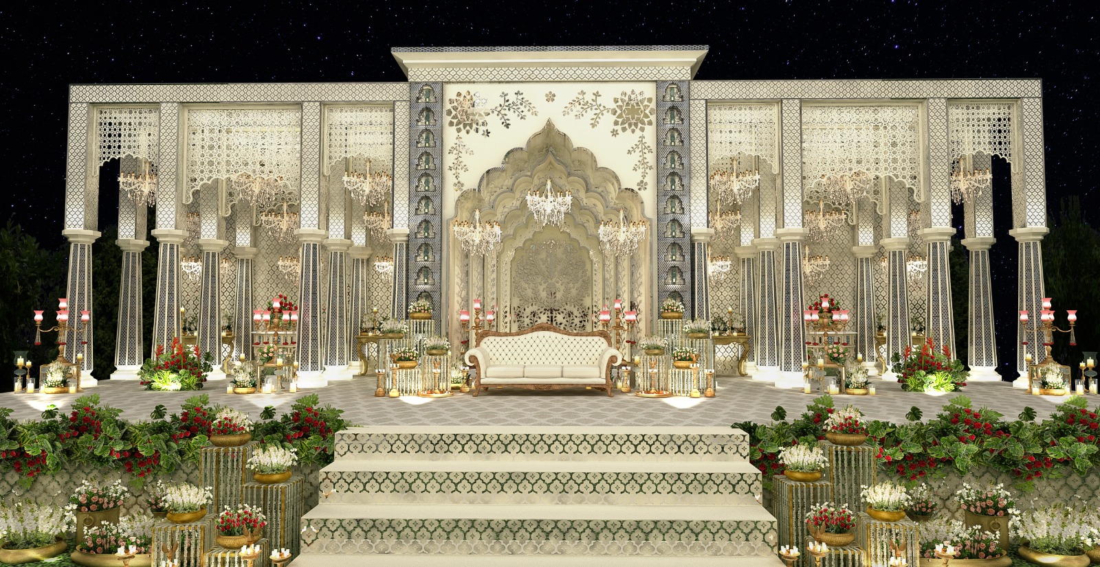 Wedding Stage Design by Mahesh Parwani